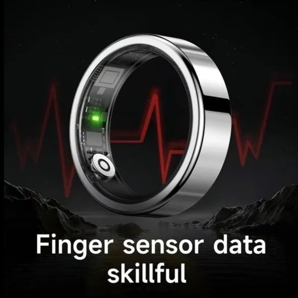Smart Finger Sensor Ring - Silver